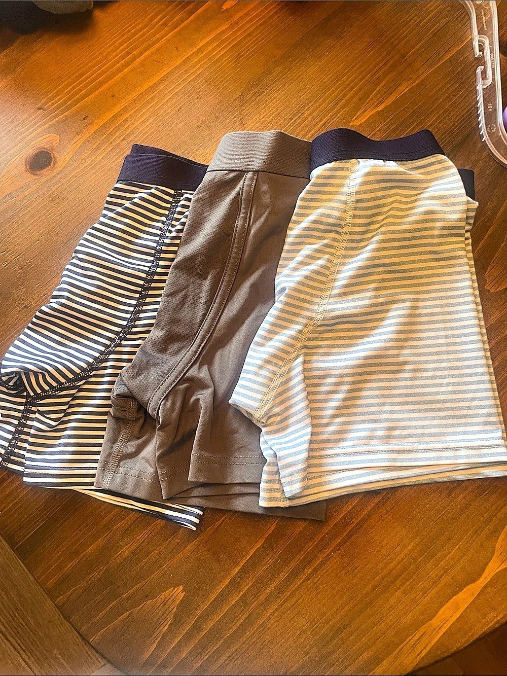 Boys dri fit  Striped Boxer Briefs in Blue & White, navy & white, grey size medi